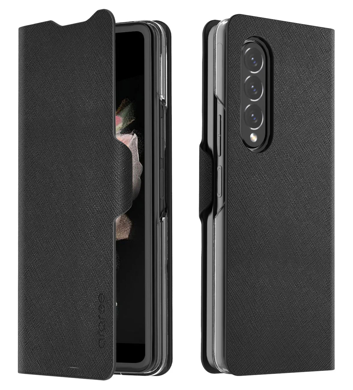 Araree Bonnet Diary Flip Case For Samsung Galaxy Z Fold 3 - Black - Tashqila Araree Bonnet Diary Flip Case For Samsung Galaxy Z Fold 3 - Black - Tashqila